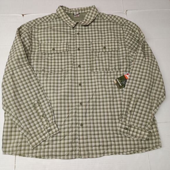 Ozark Trail Upstream Shirt Men's 3XL (54-56) Green Plaid - Picture 1 of 10